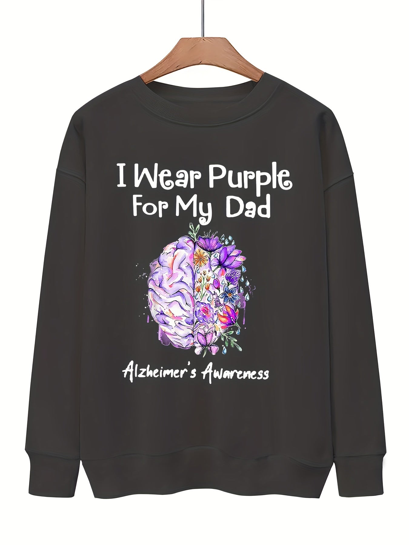 Graphic Print Pullover Sweatshirt for Women