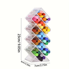 Desktop Organizer for Painting Brushes and Pens, Transparent Storage