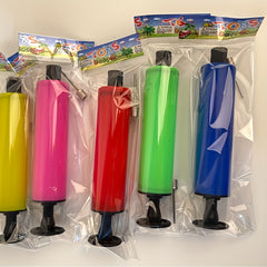 1pc Mini Hand Push Ball Pump Plastic Manual Inflator for Parties Random
