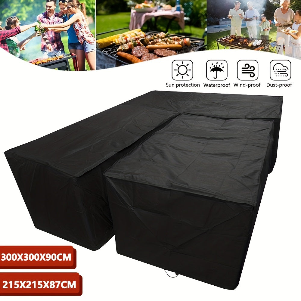Outdoor L Shape Furniture Cover - Sunscreen Sofa Protector