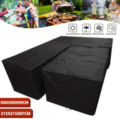 Outdoor L Shape Furniture Cover - Sunscreen Sofa Protector