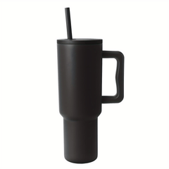 Insulated Stainless Steel 40Oz Tumbler with Handle & Straw Lid