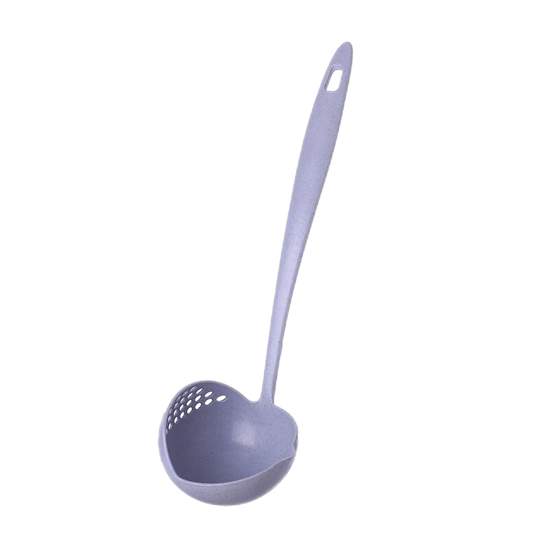 2 In 1 Leak Spoon Long Handle Plastic Soup Spoon