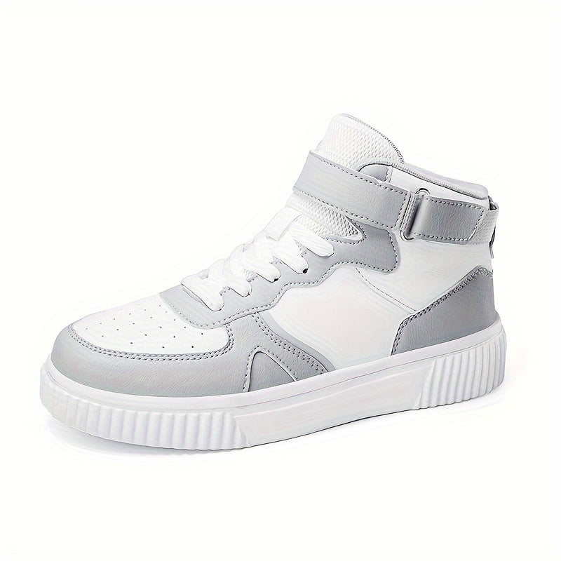 Women's Lace Up High Top Board Shoes Soft Sole Platform Sneakers