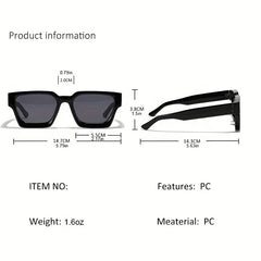 Y2K Square Frame Sunglasses For Women Men Party Eyewear