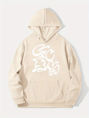 Abstract Pattern Print Hoodie for Men