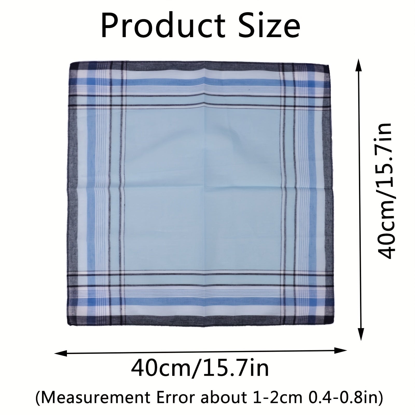 Men's Handkerchiefs Soft Pocket Square Gents Hankies for Father Mother