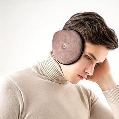 Plush Earmuffs with Built-in Earpiece Winter Warmers