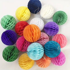 12pcs 15 Paper Honeycomb Ball Party Decorative Hanging Lantern Supplies