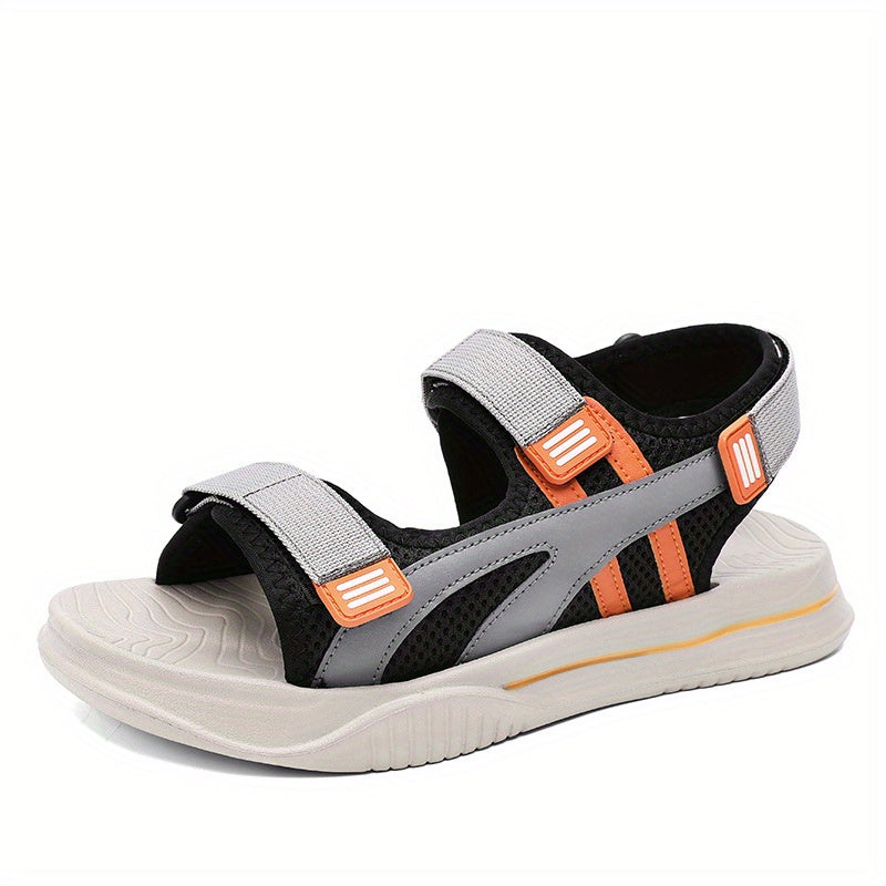 Men's Durable Non Slip Outdoor Sandals with Hook & Loop Fastener