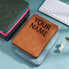 Custom A5 Faux Leather Notebook Personalized 200-Page Journal