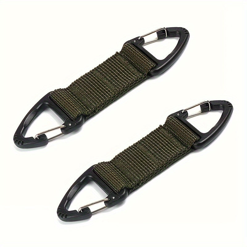 2pcs Nylon Webbing Buckle Quick Release Keychain For Camping Hiking