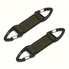 2pcs Nylon Webbing Buckle Quick Release Keychain For Camping Hiking