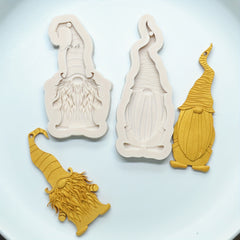 2pc Santa Claus Silicone Molds for Christmas Gnomes Cake