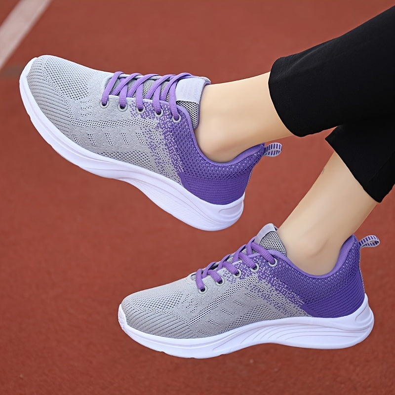Women's Breathable Ombre Running Shoes Non Slip Sneakers