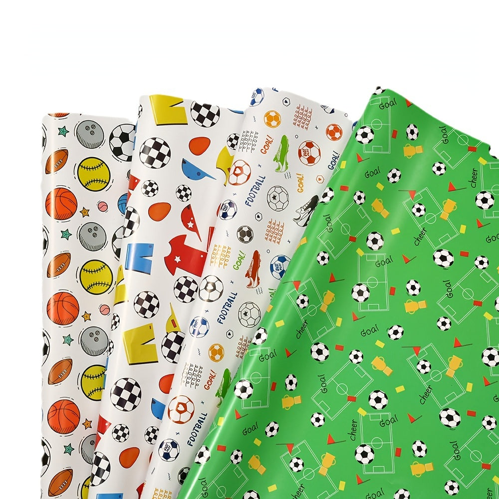Colorful Cartoon Birthday Gift Wrapping Paper Roll