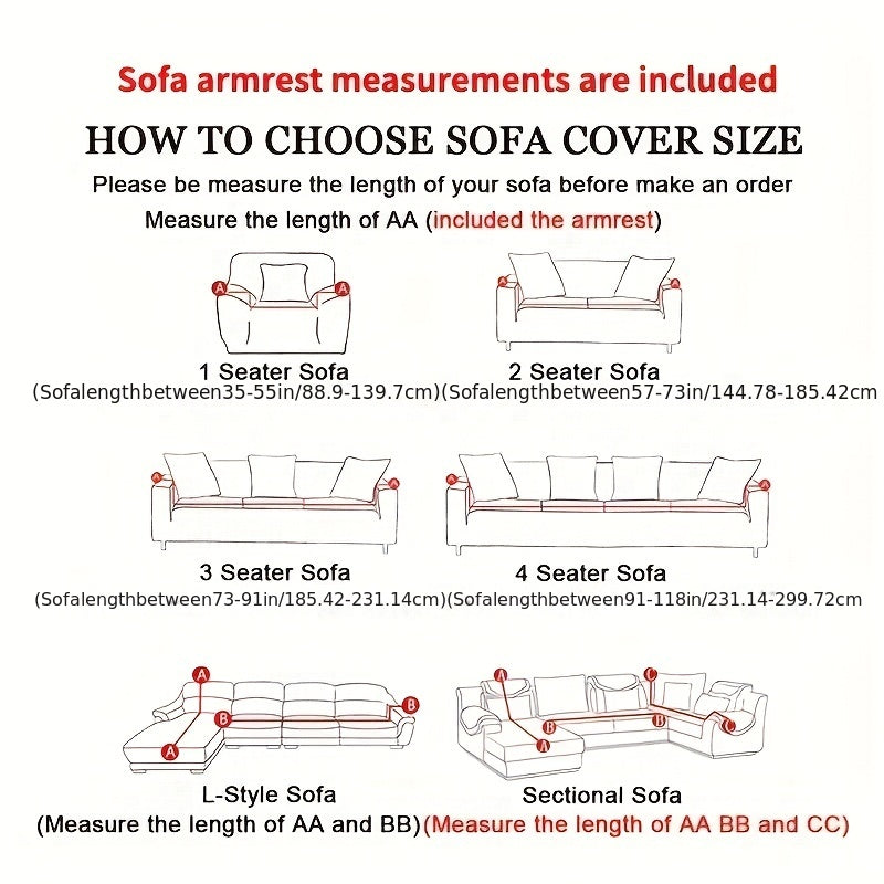 Non Slip Elastic Sofa Slipcover - Universal Furniture Protector