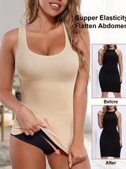 Tummy Control Shaping Camisole Compression Tank Tops Seamless Body Shaper