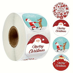 Christmas Sticker Set for Baking, Sealing & Wrapping, 500pcs