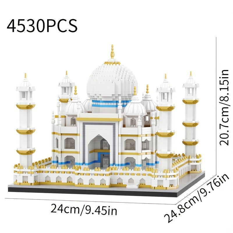 4530Pcs MOC City Mini Bricks Taj Mahal Architecture Micro Model Building Blocks