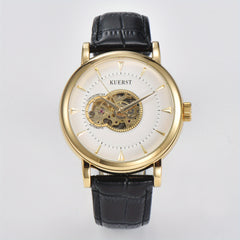 KUERST Teenager Watch Automatic Mechanical Hollow Waterproof Watch