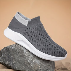 Unisex Lightweight Slip On Casual Shoes Breathable Sock Shoes