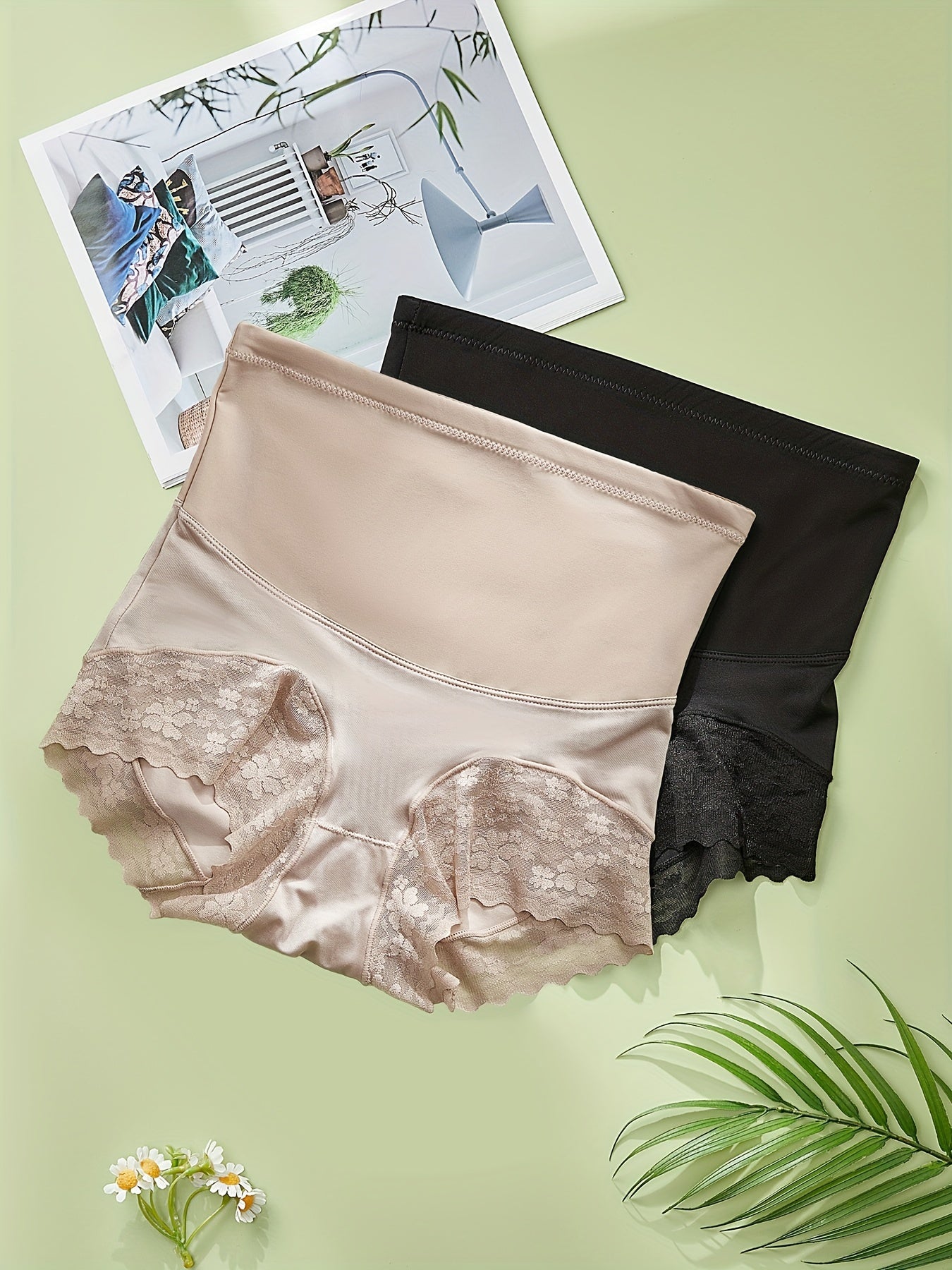 2pcs Lace Shaping Panties - Tummy Control Compression Panties