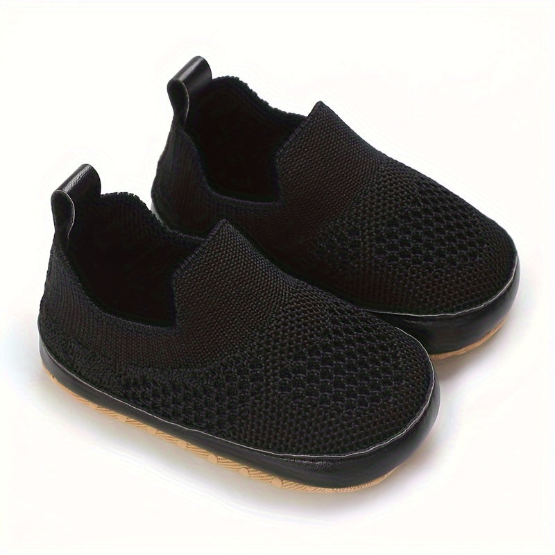 Casual Slip On Woven Shoes For Baby Boys Lightweight Breathable Anti-slip