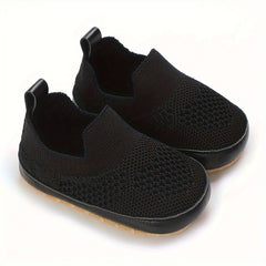 Casual Slip On Woven Shoes For Baby Boys Lightweight Breathable Anti-slip