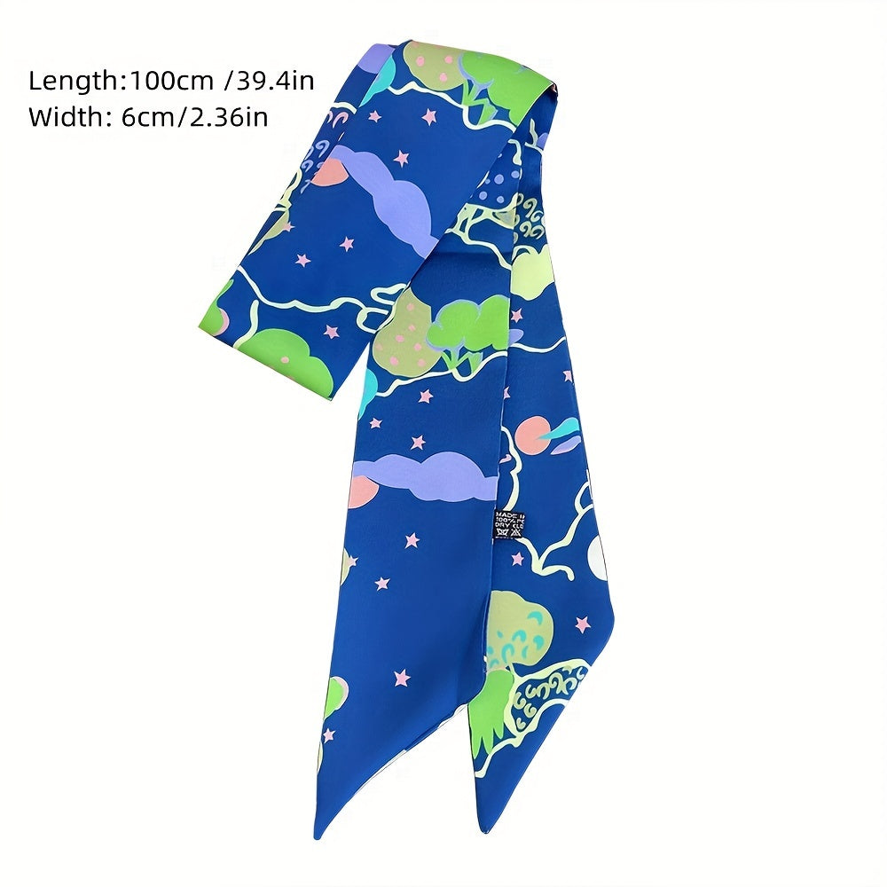 Cloud Sea Star Pattern Ribbon Scarf Headband Neck Wrist Scarf