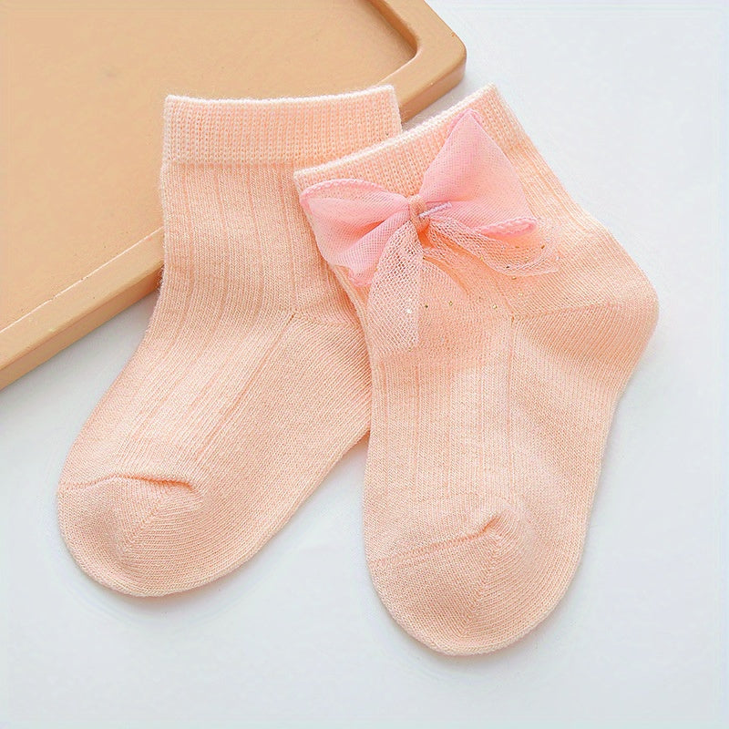 Baby Girls Bow Ankle Socks for Infant Newborns