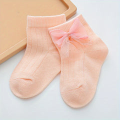 Baby Girls Bow Ankle Socks for Infant Newborns