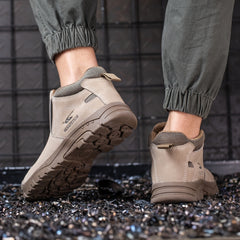 Men's High Top Steel Toe Work Safety Shoes