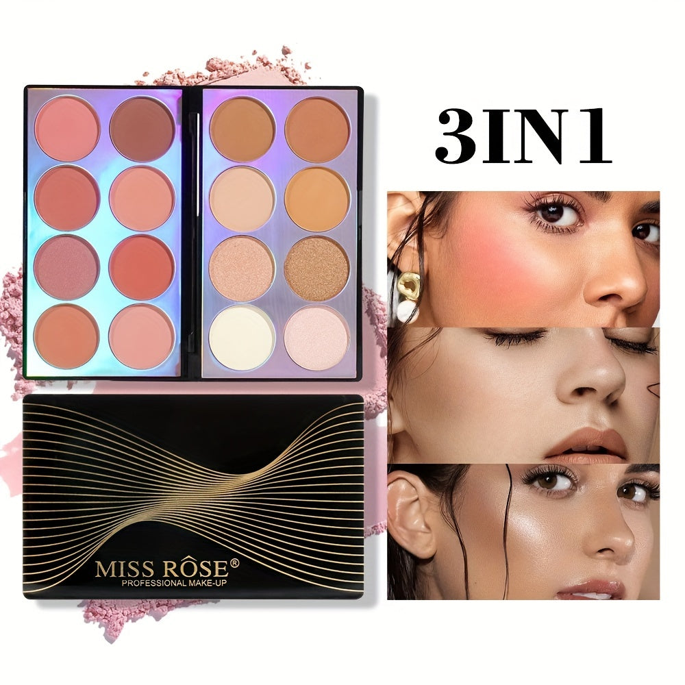 Matte Blush Palette Contouring Makeup - 4 in 1 Palette