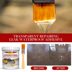 2pcs Waterproof Adhesive Transparent Coating Leak Repair