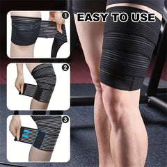 Comfortable Knee Wrapping Band Pressurized Self-adhesive Band