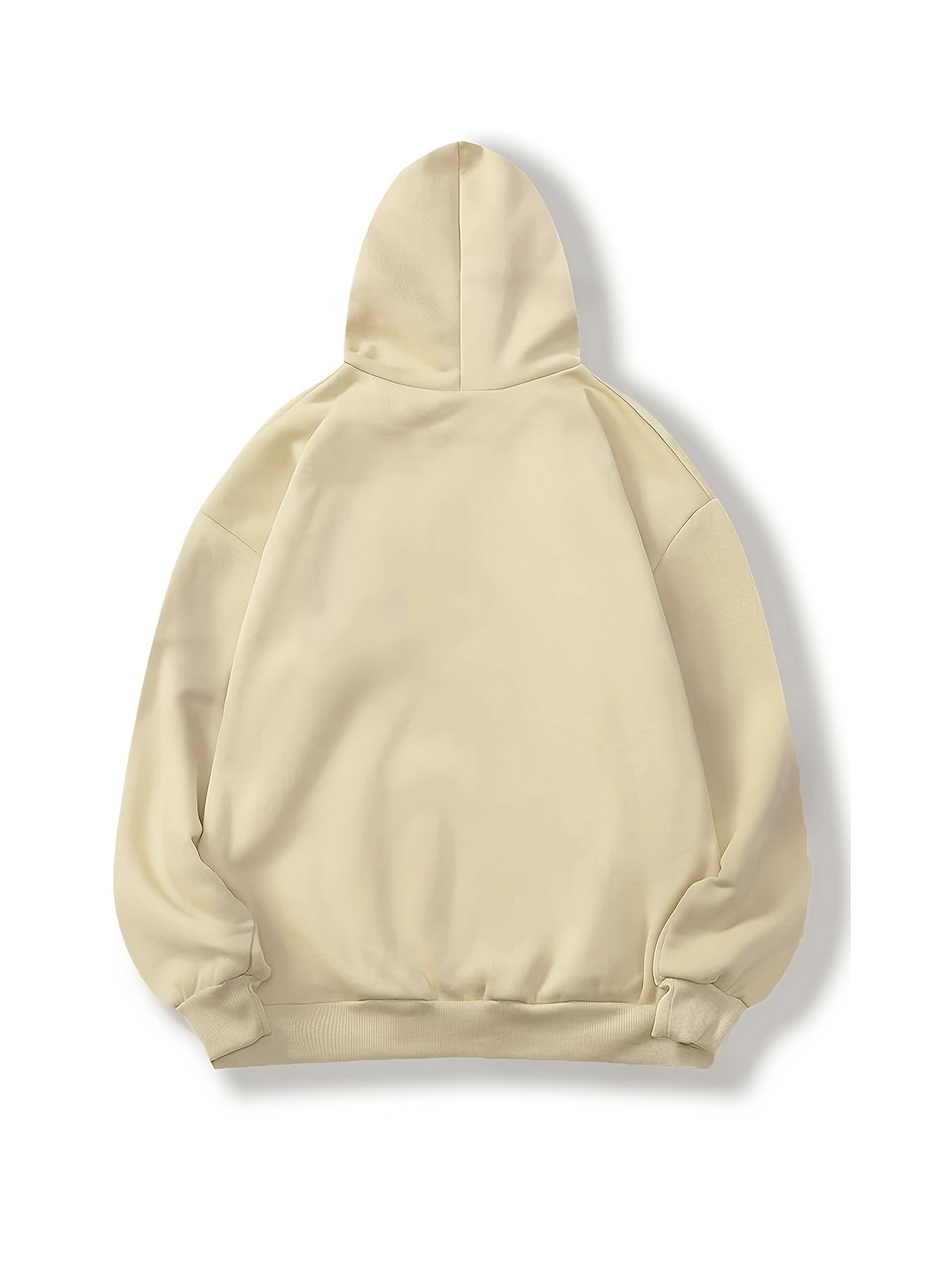 Mushroom Print Drawstring Loose Hoodie Casual Hooded Sweatshirt