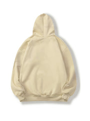 Mushroom Print Drawstring Loose Hoodie Casual Hooded Sweatshirt