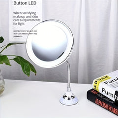 Dimmable LED Lighted Vanity Mirror with 5X Magnification