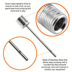 15pcs Stainless Steel Air Pump Needles for Sports Balls