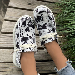Halloween Scary Print Lightweight Skate Shoes