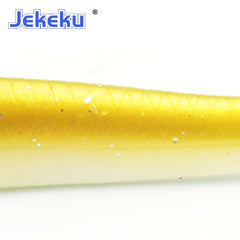 JEKEKU 2pcs Soft Loach Fishing Lures 100mm 3.94inch 6.1g Soft Wobbler
