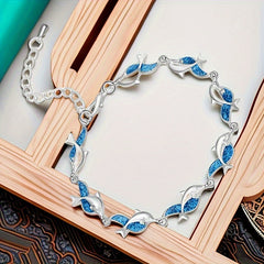 Dolphin Bracelet Retro Party Jewelry Christmas Holiday Birthday Gift