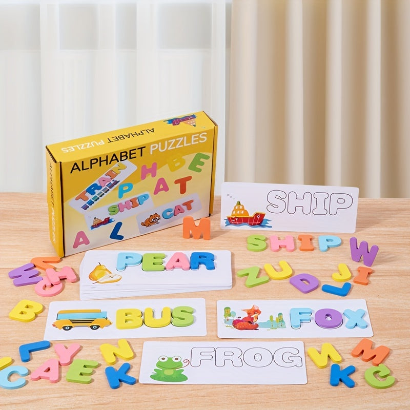 Wooden Spelling Word Game Educational Toy for Kids