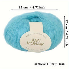 5pcs Soft Mohair Yarn Set for Crochet Hand Knitting Sweater Shawl