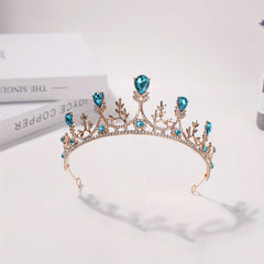 Girls Rhinestone Bead Crown Head Jewelry Props
