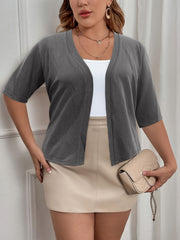 Women's Basic Half Sleeve Cardigan