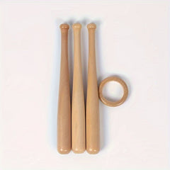 Rubber Wood Mini Wooden Stick Baseball Round Wooden Stick Bracket