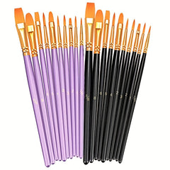 1pc Brush Set 20 Acrylic Brushes Painting Watercolor Acrylic Brushes