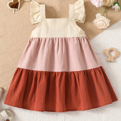 Baby Girls Ruffle Trim Cami Dress for Summer